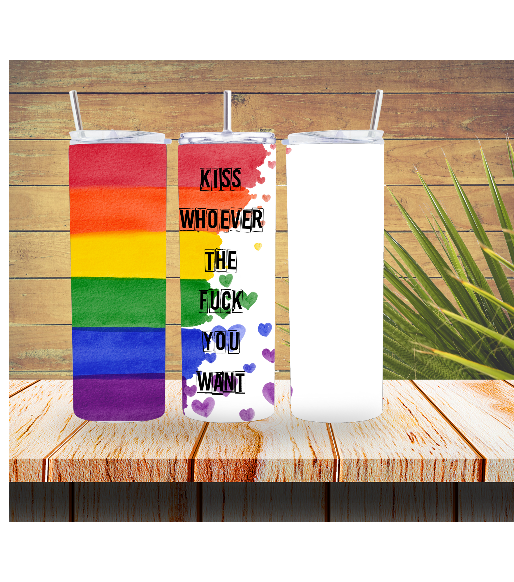 Pride Kiss Whoever you Want Tumbler