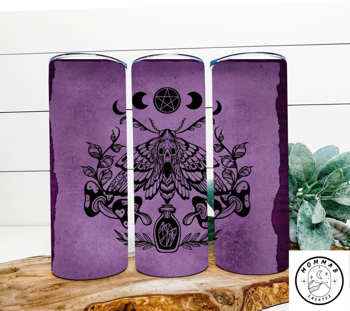 Purple Moth Tumbler