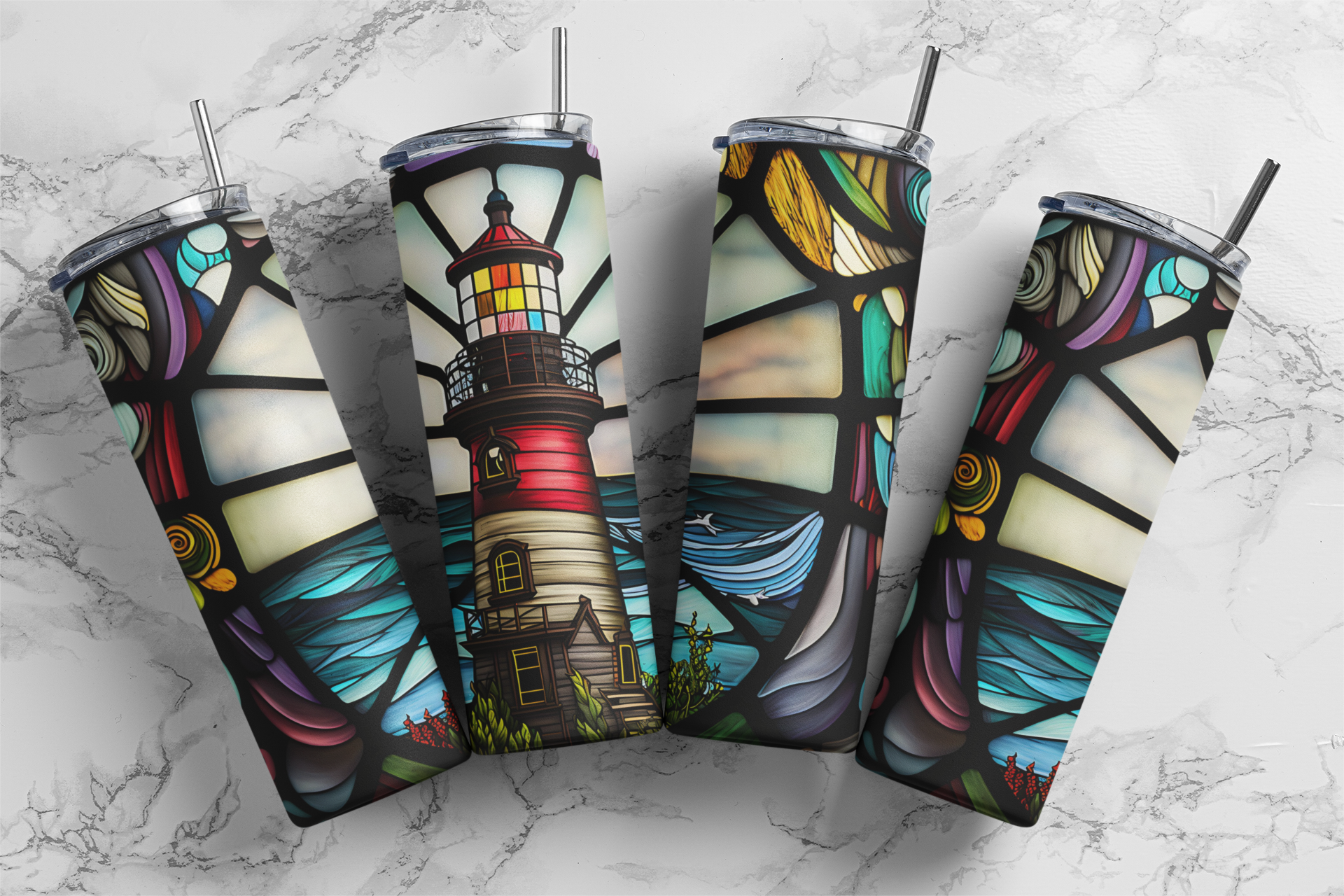 Lighthouse stained glass 1